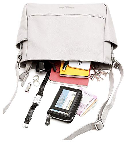 Hudson & James Designer Genuine Leather Women Ladies Travel Satchel Everyday Crossover Cross body Work iPad Shoulder Handbag Bag