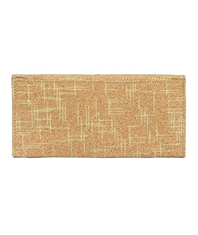 Ladies Cork Vegan RFID Blocking Card Holder Wallet Purse Card Women Wallet