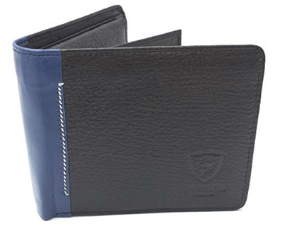 J. Wilson London Mens Bifold Coin Leather Wallet