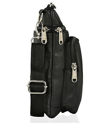 Real Leather Man Bag Mens Shoulder Bag Cross Body Messenger Bag Travel Holiday Document Organizer