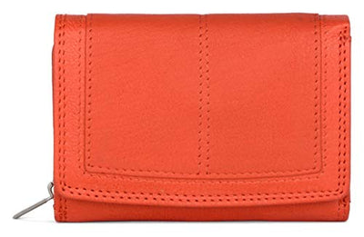 Ladies Rfid Protection Real Leather Purse Card Women Wallet Zip Coin Pocket