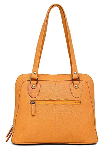 Hudson & James Designer Genuine Leather Women Ladies Travel Satchel Everyday Crossover Cross body Work iPad Shoulder Handbag Bag