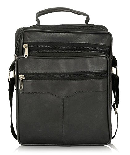 Real Leather Man Bag Mens Shoulder Bag Cross Body Messenger Bag Travel Holiday Mobile Phone Organizer