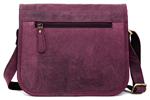 J. Wilson London Messenger Bag Women Leather Flapover 5 Litres