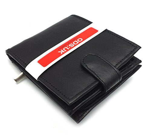 Large Zipped Men's Leather Wallet with RFID Protection