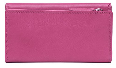 J. Wilson London Ladies RFID Safe Designer Leather Purse Card Women Wallet Zip Pocket Boxed