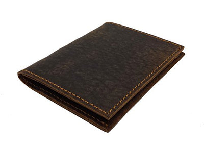 Designer J WILSON London HAND CRAFTED Real Leather Mens Wallet Credit Carder Holder Bifold Slim Raw Oiled Hunter Purse With Gift Box