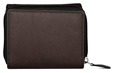 J. Wilson London Ladies RFID Safe Designer Leather Purse Card Women Wallet Zip Pocket Boxed