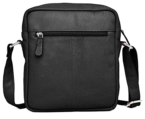 Hudson & James Designer Genuine Leather Women Ladies Travel Satchel Everyday Crossover Cross body Work iPad Shoulder Handbag Bag