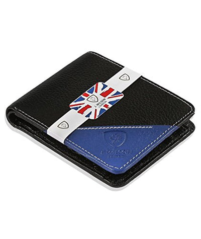 J. Wilson London Designer Mens Wallet Leather RFID Safe Contactless Card Blocking ID Protection