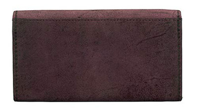 J. Wilson London Ladies RFID Protection Real Leather Purse Card Women Wallet Zip Coin Pocket