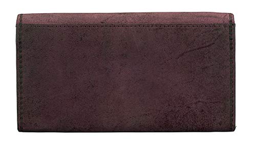 J. Wilson London Ladies RFID Protection Real Leather Purse Card Women Wallet Zip Coin Pocket