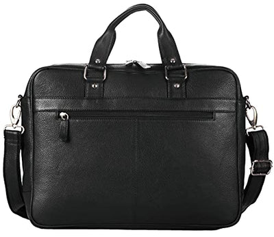 J WILSON London - Designer Genuine Real Distressed Leather 15" Laptop Handmade Unisex Crossover Flapover Everyday Crossover Work iPad Shoulder Messenger Briefcase Bag