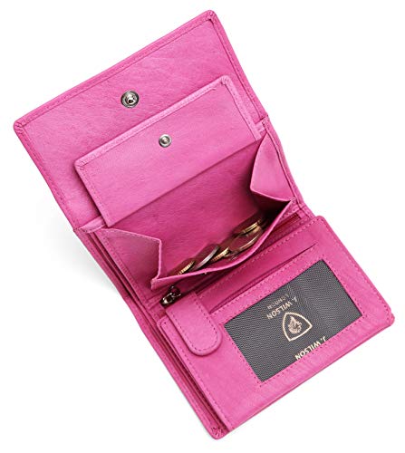 J. Wilson London Ladies RFID Safe Designer Leather Purse Card Women Wallet Zip Pocket Boxed