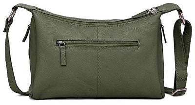 Hudson & James Designer Genuine Leather Women Ladies Travel Satchel Everyday Crossover Cross body Work iPad Shoulder Handbag Bag