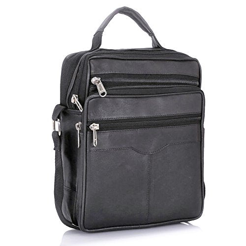 Real Leather Man Bag Mens Shoulder Bag Cross Body Messenger Bag Travel Holiday Mobile Phone Organizer