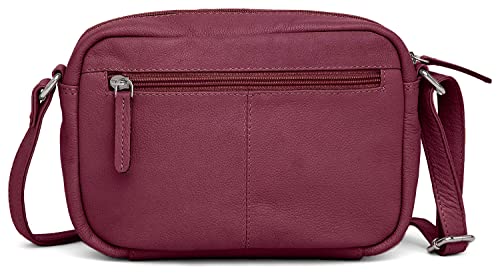 Hudson & James Designer Genuine Leather Women Ladies Travel Satchel Everyday Crossover Cross body Work iPad Shoulder Handbag Bag