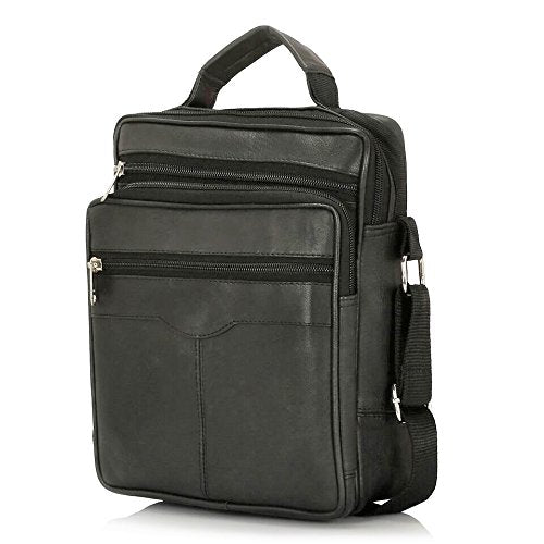 Real Leather Man Bag Mens Shoulder Bag Cross Body Messenger Bag Travel Holiday Mobile Phone Organizer