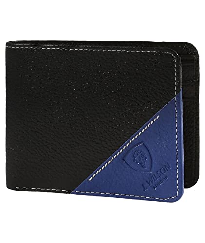 J. Wilson London Designer Mens Wallet Leather RFID Safe Contactless Card Blocking ID Protection