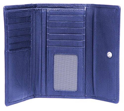 J. Wilson London Ladies RFID Safe Designer Leather Purse Card Women Wallet Zip Pocket Boxed