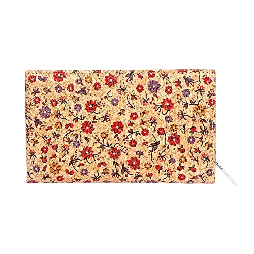 Ladies Cork Vegan RFID Blocking Card Holder Wallet Purse Card Women Wallet