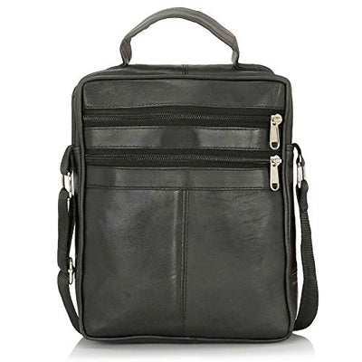 Real Leather Man Bag Mens Shoulder Bag Cross Body Messenger Bag Travel Holiday Mobile Phone Organizer