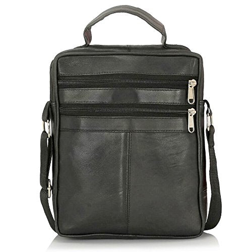 Real Leather Man Bag Mens Shoulder Bag Cross Body Messenger Bag Travel Holiday Mobile Phone Organizer