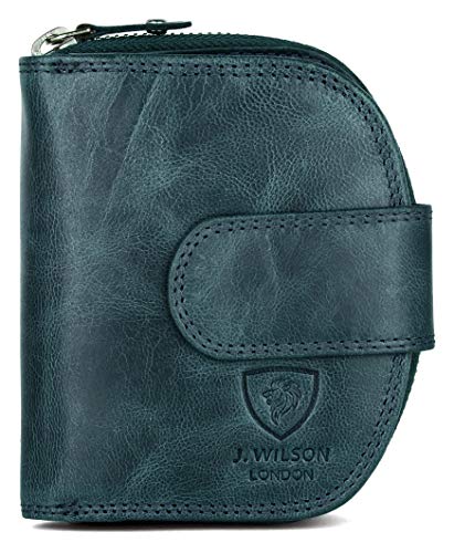 J. Wilson London Ladies RFID Safe Designer Leather Purse Card