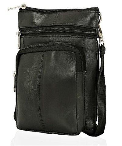 Real Leather Man Bag Mens Shoulder Bag Cross Body Messenger Bag Travel Holiday Document Organizer