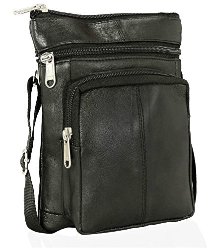 Real Leather Man Bag Mens Shoulder Bag Cross Body Messenger Bag Travel Holiday Document Organizer