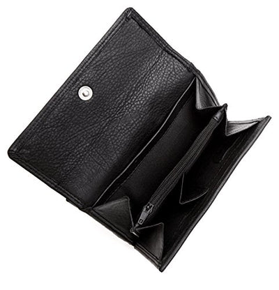 J. Wilson London Ladies RFID Safe Designer Soft Leather Purse Card Women Clutch Wallet with Zip Pocket Gift Boxed