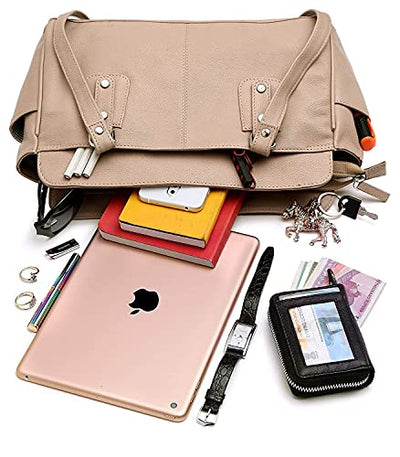 Hudson & James Designer Genuine Leather Women Ladies Travel Satchel Everyday Crossover Cross body Work iPad Shoulder Handbag Bag