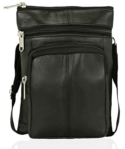 Real Leather Man Bag Mens Shoulder Bag Cross Body Messenger Bag Travel Holiday Document Organizer