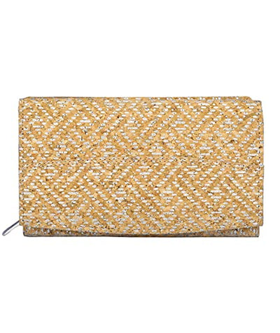 Ladies Cork Vegan RFID Blocking Card Holder Wallet Purse Card Women Wallet