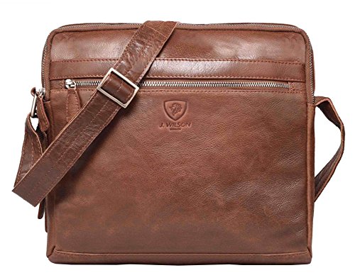 100% Pure Genuine Real Vintage Vegetable Tanned Leather Handmade Mens Womens Leather Flapover Everyday Cross Body Shoulder Work iPad Messenger Bag