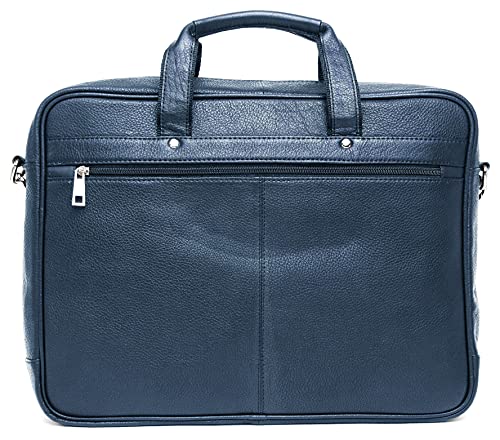 J WILSON London - Designer Genuine Real Nappa Leather 15" Laptop Handmade Unisex Crossover Crossover Work iPad Shoulder Messenger Briefcase Bag