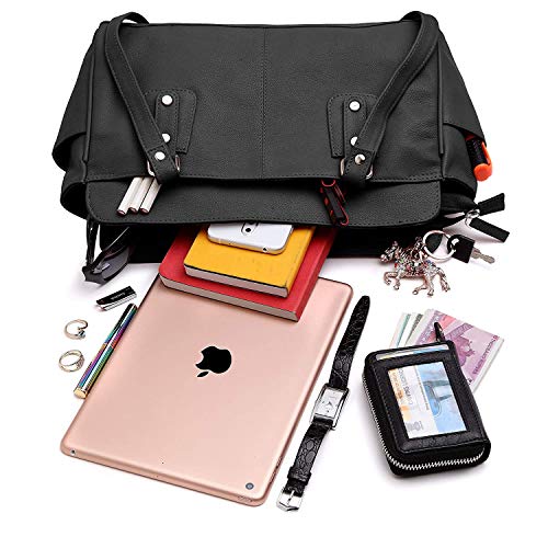 Hudson & James Designer Genuine Leather Women Ladies Travel Satchel Everyday Crossover Cross body Work iPad Shoulder Handbag Bag