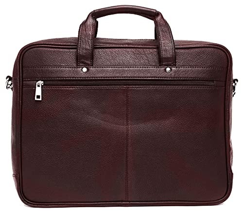 J WILSON London - Designer Genuine Real Nappa Leather 15" Laptop Handmade Unisex Crossover Crossover Work iPad Shoulder Messenger Briefcase Bag