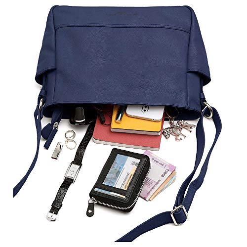 Hudson & James Designer Genuine Leather Women Ladies Travel Satchel Everyday Crossover Cross body Work iPad Shoulder Handbag Bag