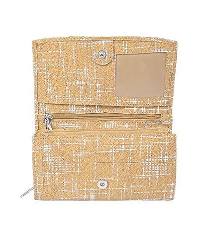 Ladies Cork Vegan RFID Blocking Card Holder Wallet Purse Card Women Wallet