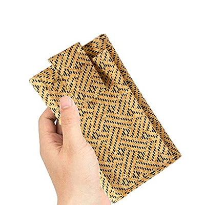 Ladies Designer Hudson & James Cork Vegan RFID Blocking Shield Compact Card Holder Wallet Purse Multi Card Women Clutch Wallet with Phone Pocket