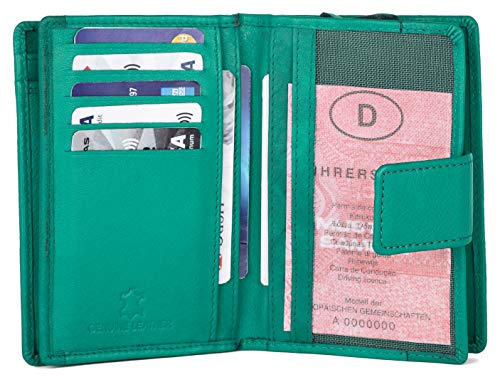 J. Wilson London Ladies RFID Safe Designer Leather Purse Card Women Wallet Zip Pocket Boxed