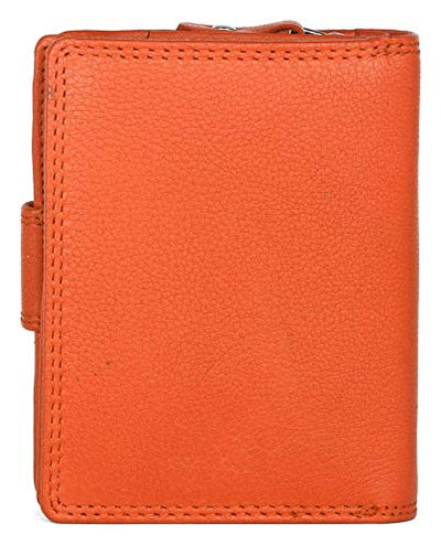 J. Wilson London Ladies RFID Safe Designer Soft Leather Purse Card Women Clutch Wallet with Zip Pocket Gift Boxed