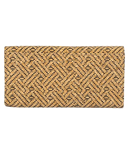 Ladies Cork Vegan RFID Blocking Card Holder Wallet Purse Card Women Wallet