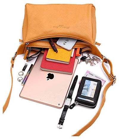 Hudson & James Designer Genuine Leather Women Ladies Travel Satchel Everyday Crossover Cross body Work iPad Shoulder Handbag Bag