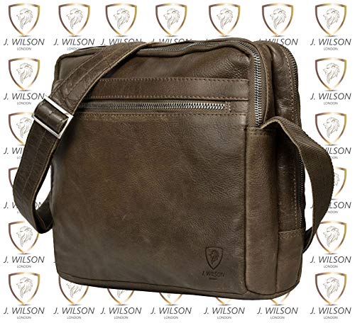 100% Pure Genuine Real Vintage Vegetable Tanned Leather Handmade Mens Womens Leather Flapover Everyday Cross Body Shoulder Work iPad Messenger Bag