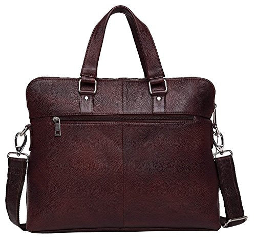 J WILSON London - Designer Genuine Real Nappa Leather 15" Laptop Handmade Unisex Everyday Crossover Work iPad Shoulder Messenger Briefcase Bag