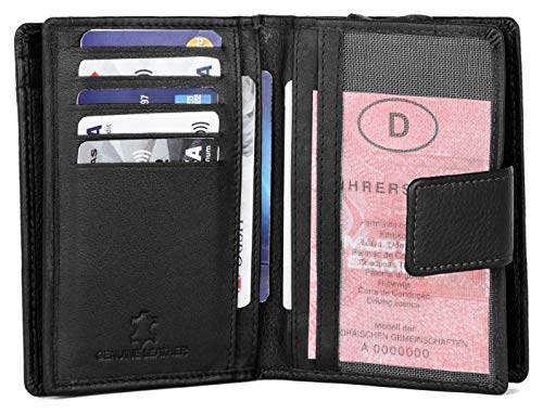 J. Wilson London Ladies RFID Safe Designer Leather Purse Card Women Wallet Zip Pocket Boxed