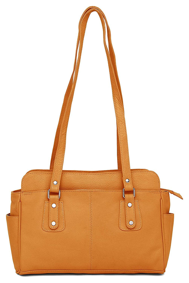 Hudson & James Designer Genuine Leather Women Ladies Travel Satchel Everyday Crossover Cross body Work iPad Shoulder Handbag Bag